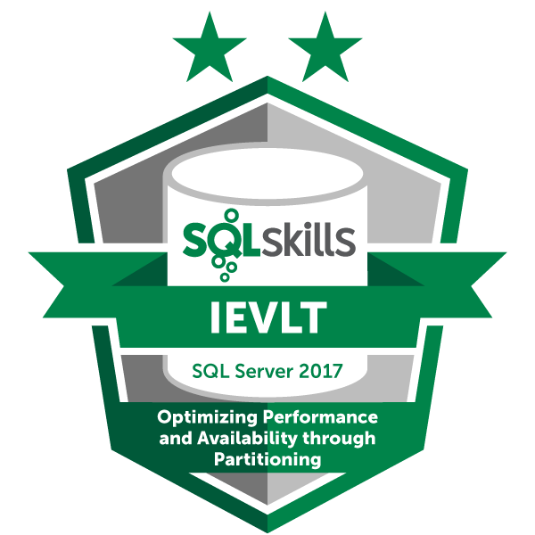 SQLSkills IEVLT SQL Server 2017 very large table training